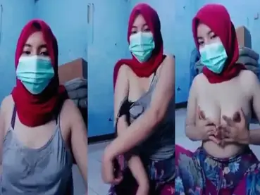 Ukhti Hijab Merah Toket Diremas Live Panas